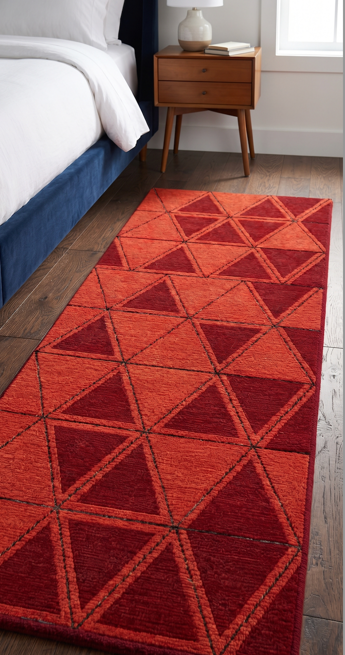 Bedside Runner - Terra Grid