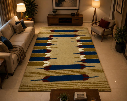 Hand Tufted Wool Shape Rug