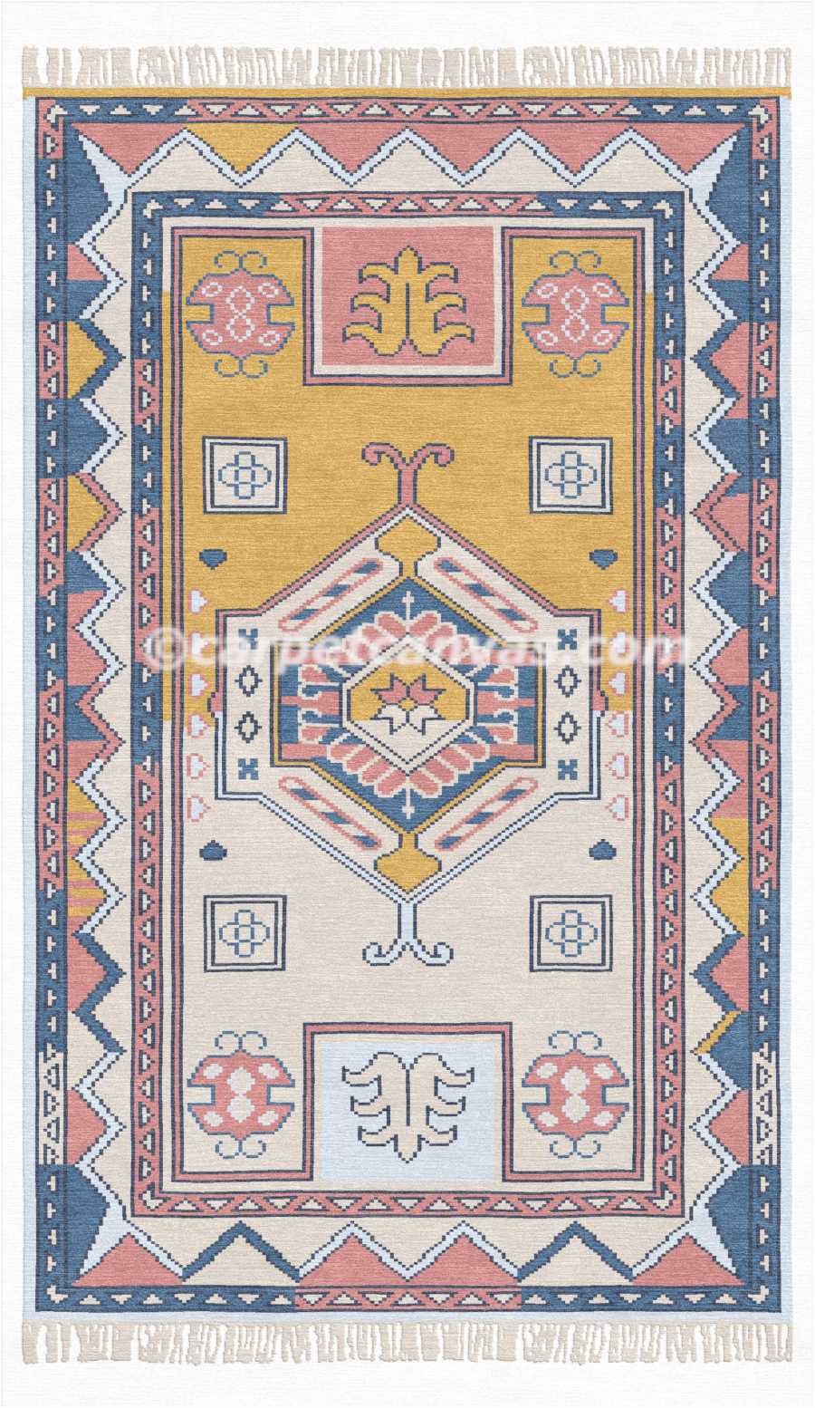 Hand knotted wool rugs - Kaveri
