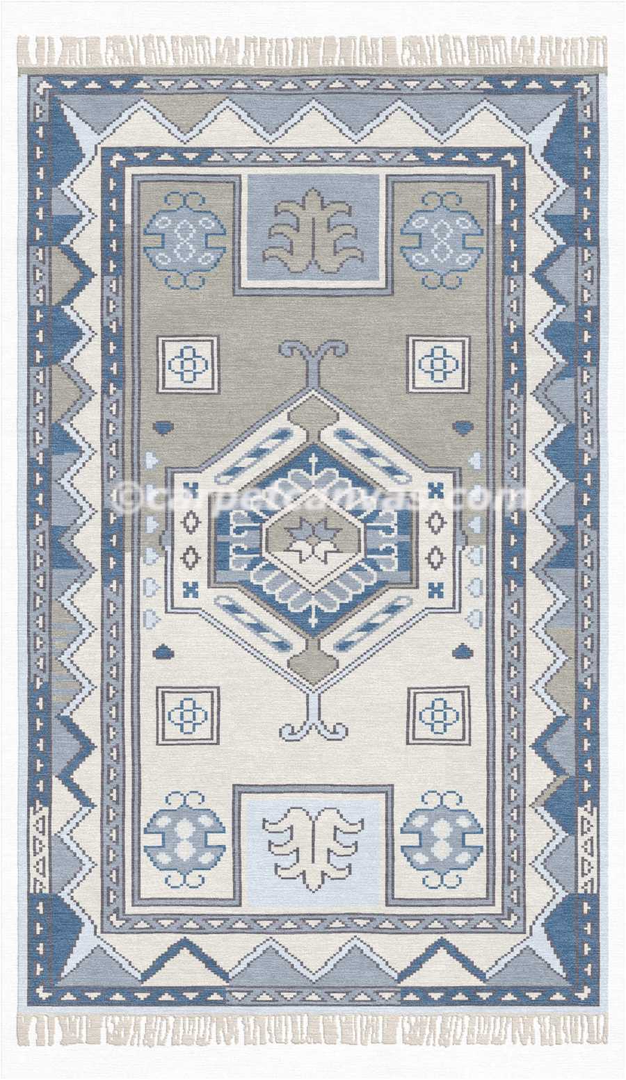 Hand knotted wool rugs - Kaveri