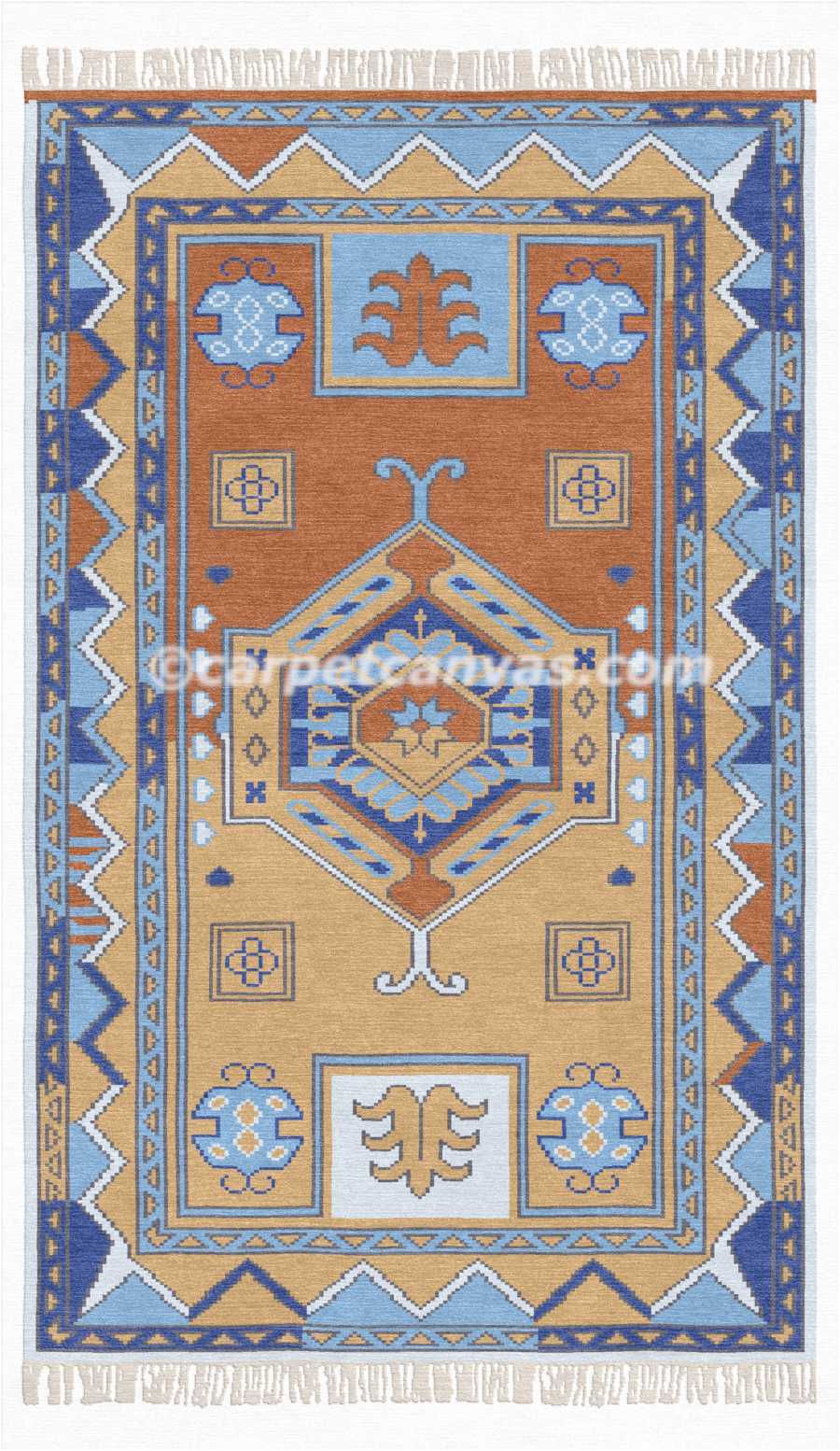 Hand knotted wool rugs - Kaveri