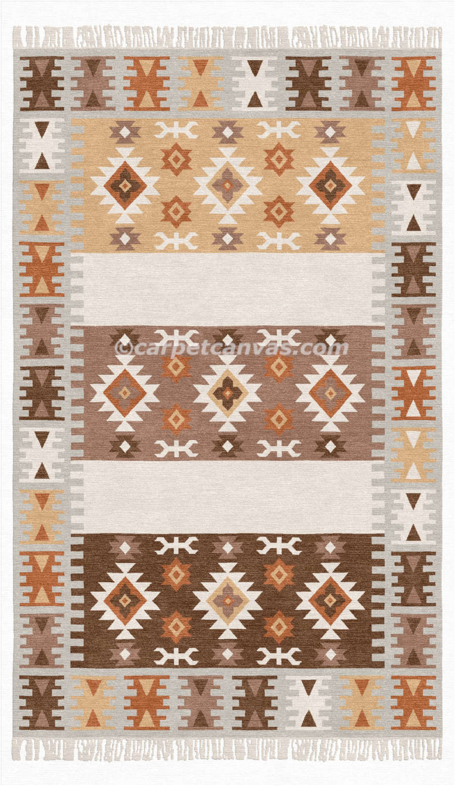 Wool Kilim Hand Made Dhurry - Madrid
