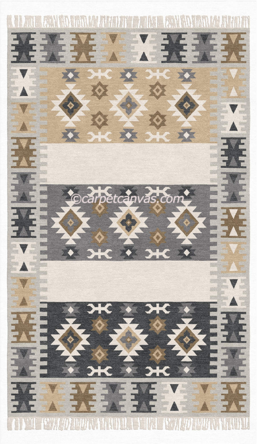 Wool Kilim Hand Made Dhurry - Madrid