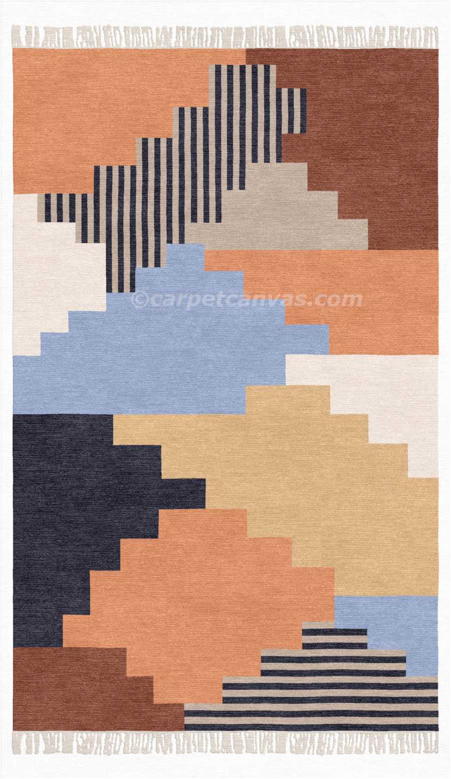 Wool Kilim Hand Made Dhurry - Tokyo