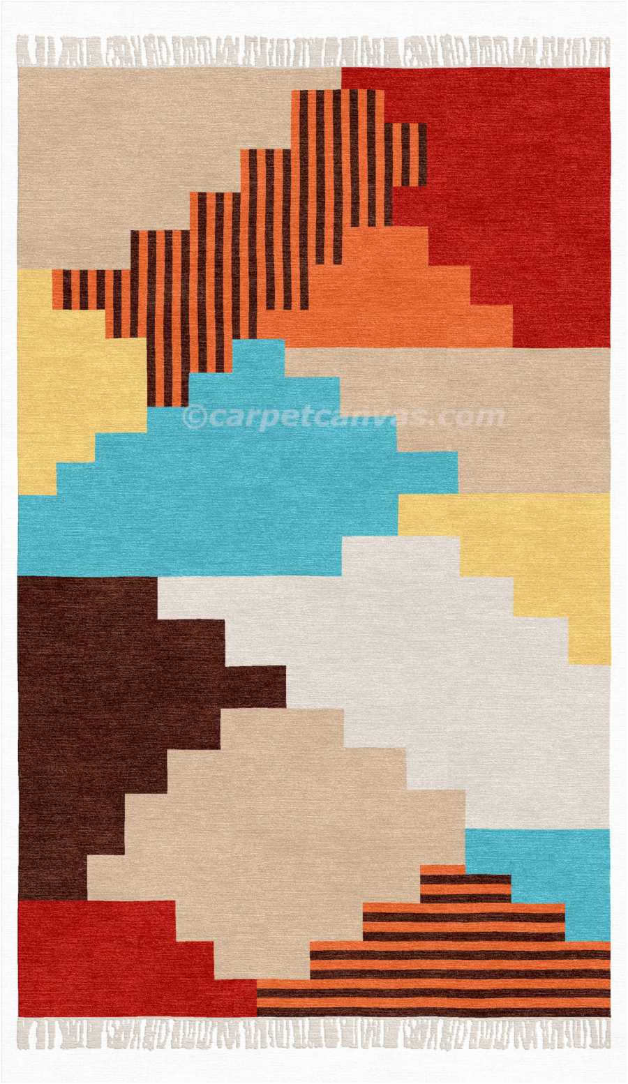 Wool Kilim Hand Made Dhurry - Tokyo