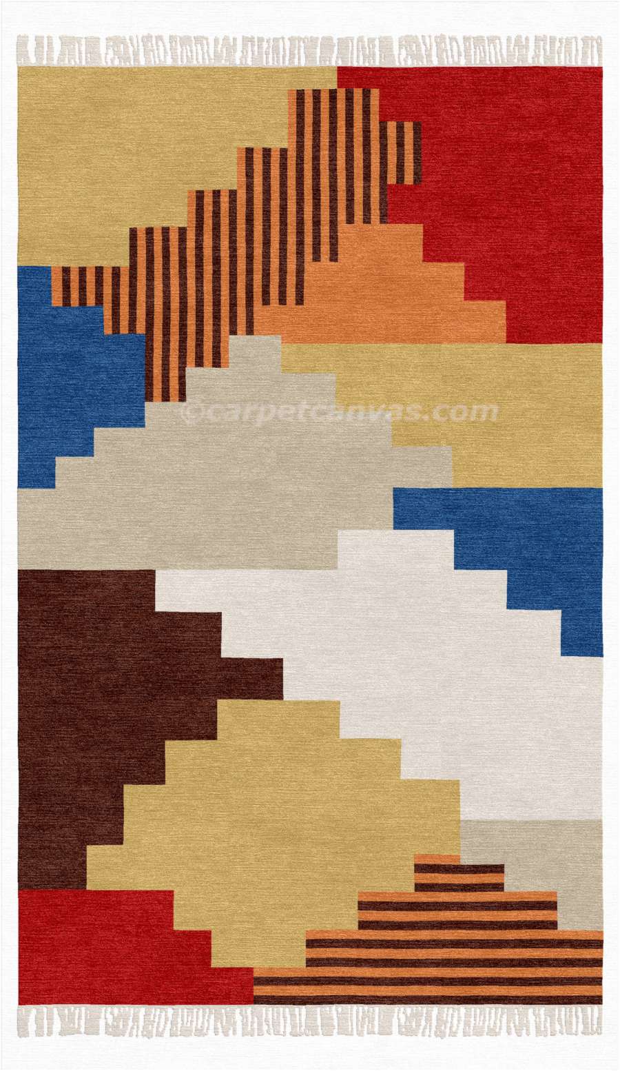 Wool Kilim Hand Made Dhurry - Tokyo