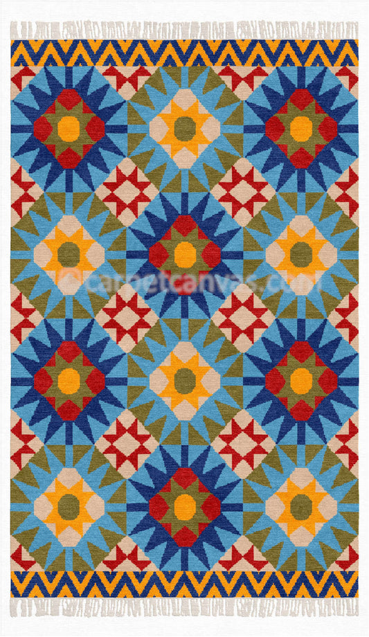 Wool Kilim Hand Made Dhurry - Milan
