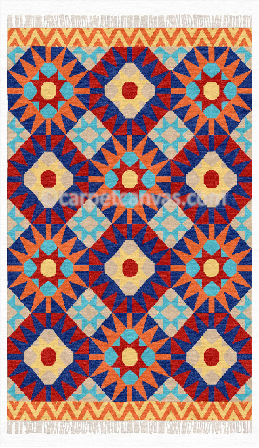 Wool Kilim Hand Made Dhurry - Milan