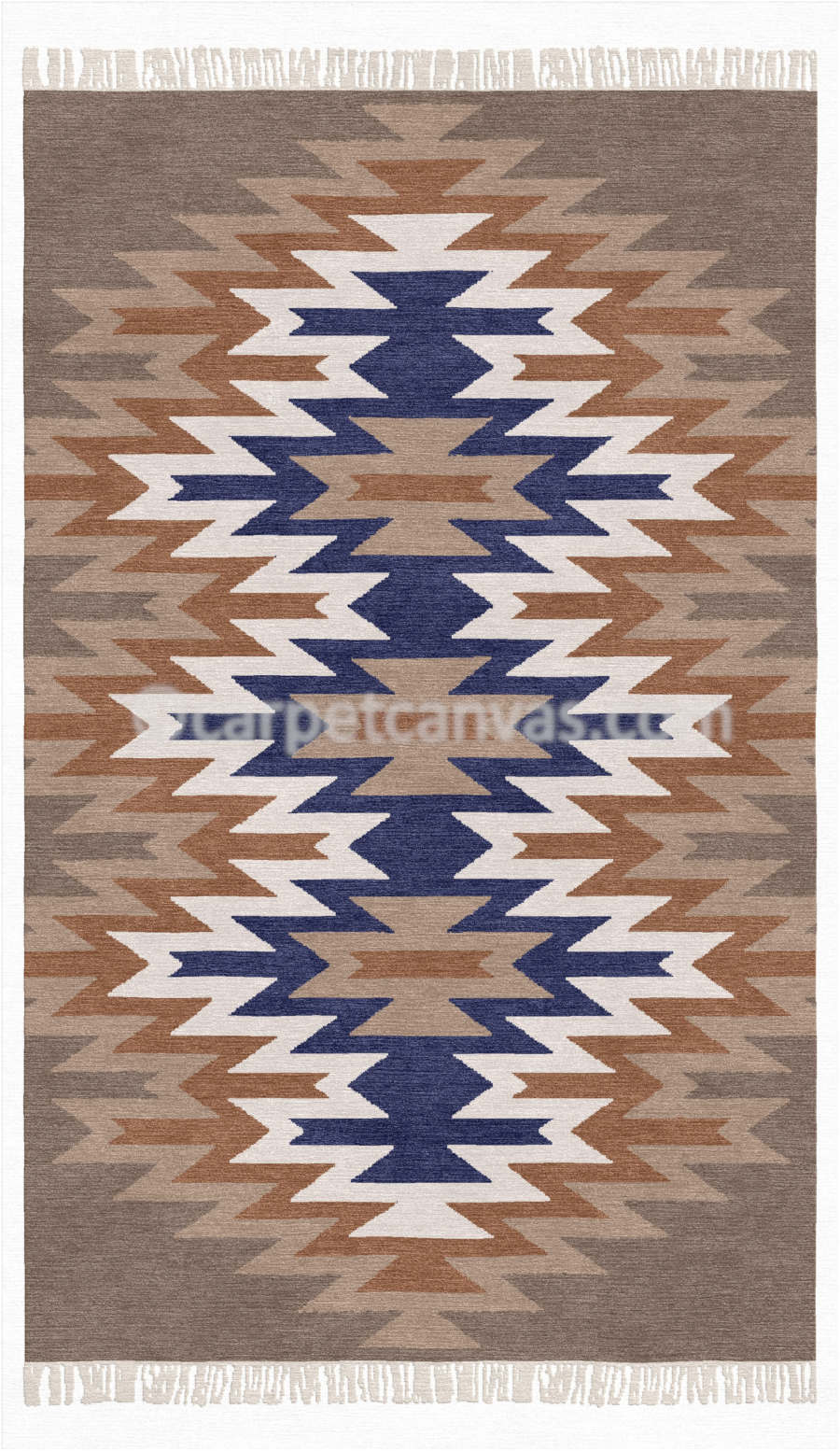 Wool Kilim Hand Made Dhurry - Paris
