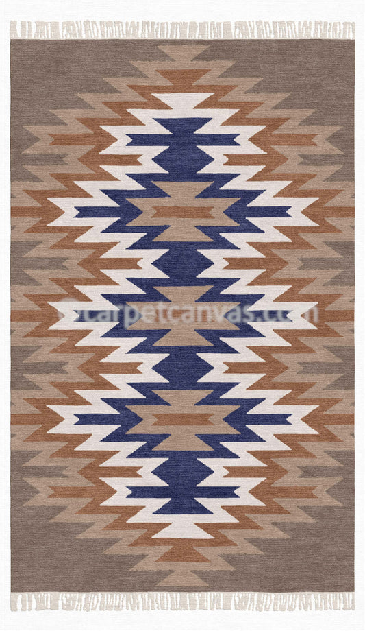 Wool Kilim Hand Made Dhurry - Paris