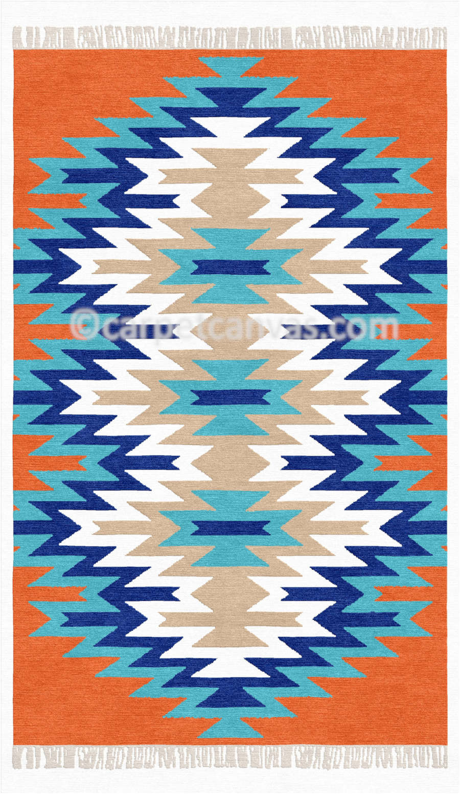 Wool Kilim Hand Made Dhurry - Paris