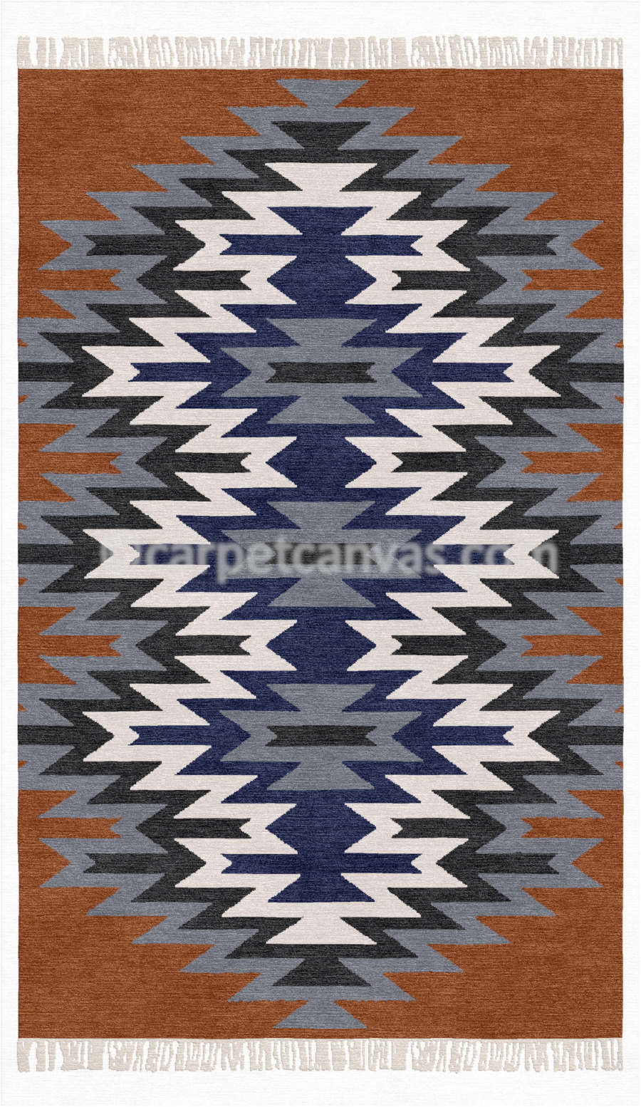 Wool Kilim Hand Made Dhurry - Paris